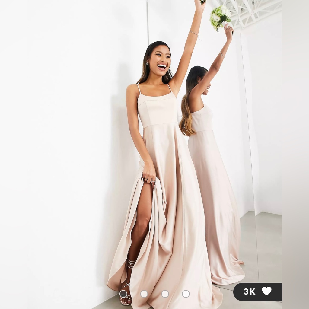 Asos Satin Maxi Dress